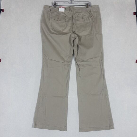 Kohls SO NEW Bootcut Khaki Pants Girls Teens Size 17 Uniform Pants Stretch NWT - Picture 10 of 11